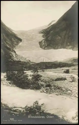 Stryn Briksdalsbreen Briksdal Gletscher (Glacier) Briksdalsbrae Olden 1910