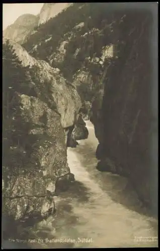 Norwegen Norge Parti fra Bratlandsdalen Suldal, Fluss-Bett zwischen Felsen 1910