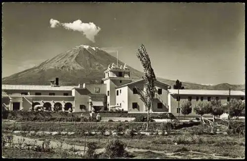 Postcard Arequipa Hotel Turistas Selva Alegre Vulkan Vulcano 197  Peru