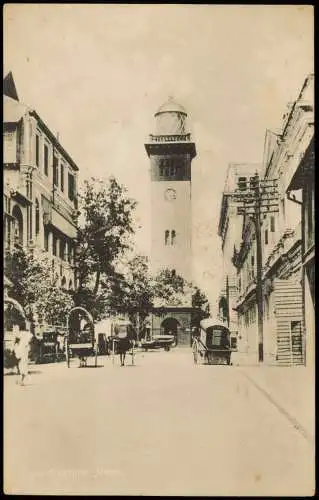 Postcard Colombo Upper Chatham Street 1911  Ceylon Sri Lanka