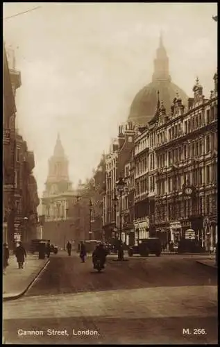 Postcard London Cannon Street Fotokarte 1922