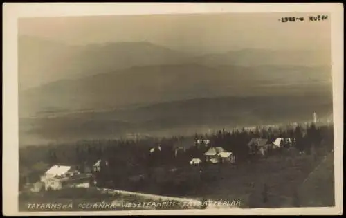 Weszterheim-Vysoké Tatry Tatranská Polianka Stadtpartie - Fotokarte 1928