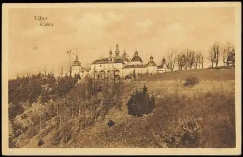 Postcard Tabor Tábor Klokoty Kloster 1925