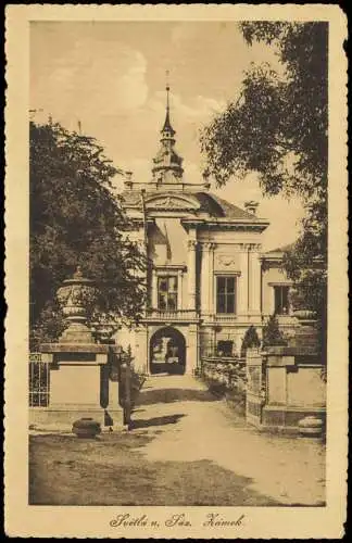 Postcard Swietla ob der Sasau Světlá nad Sázavou Zámek Schloß 1922