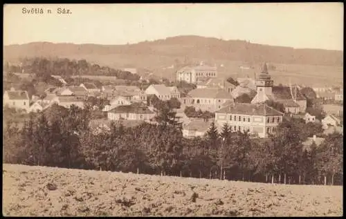 Swietla ob der Sasau Světlá nad Sázavou Stadtpartie - Gebäude 1918