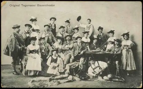 Ansichtskarte Rottach-Egern Original Tegernseer Bauerntheater 1909