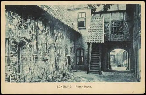 Ansichtskarte Lüneburg Roter Hahn. 1914