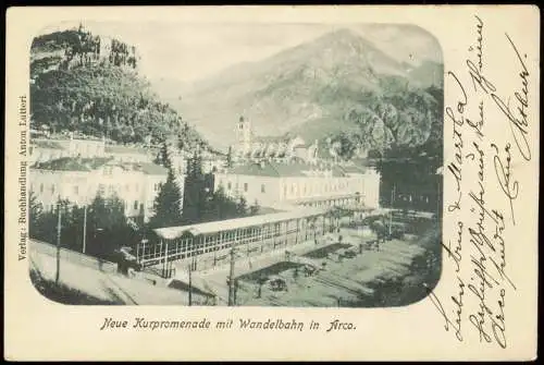 Cartolina Arco Arch Neue Kurpromenade mit Wandelbahn 1901