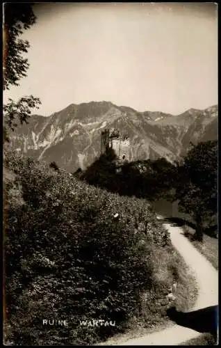 Ansichtskarte Ruine Wartau Burg-Ruine Wartau bei Gretschins 1920