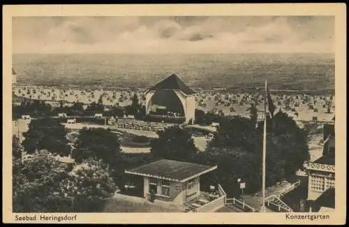 Ansichtskarte Heringsdorf Usedom Konzertplatz 1929