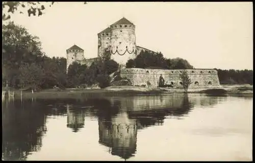 Foto Savonlinna Olavinlinna Schloß 1919 Privatfoto   Karelien Suomi