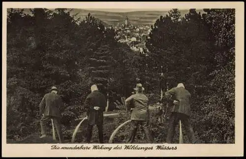 Ansichtskarte Bad Wildungen Die wunderbare Wirkung des Wassers Männer 1930