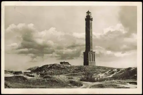 Ansichtskarte Norderney Leuchtturm Cafe u. Restaurant 1953