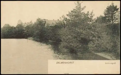 Ansichtskarte Delmenhorst Demost Schlossgraft. 1904