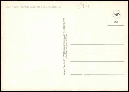 Postcard Swinemünde Świnoujście Luftbild Luftaufnahme 1990