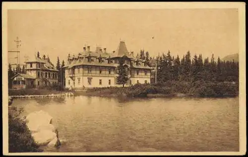 Tschirmer See-Vysoké Tatry Štrbské Pleso (Csorbató) Hotel Bahnhof 1920