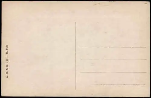 Künstlerkarte lebende Skulpturen Das ewig wiederkehrende Künstlerkarte 1913