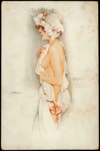 Marque L-E Paris. Modèle Seins de Marbre Erotik nackt nude 1924