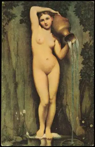 Ansichtskarte  Künstlerkarte: J.A.D. Ingres La Source Die Quelle 1911