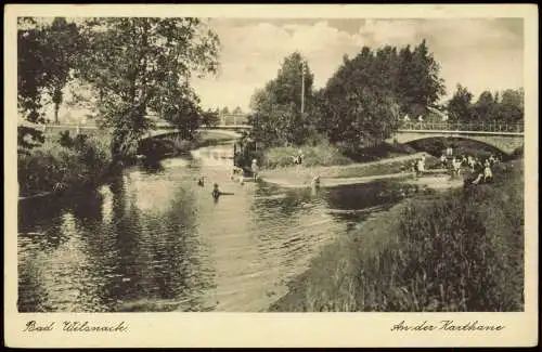 Ansichtskarte Bad Wilsnack An der Karthane, Badende 1929