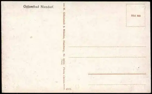 Ansichtskarte Niendorf-Timmendorfer Strand Brandung. Stimmungsbild 1913