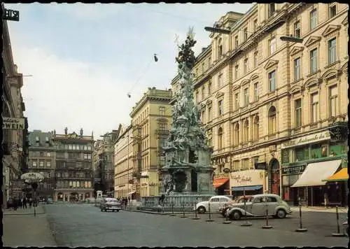 Ansichtskarte Wien Wien Am Graben mit Pestsäule 1960