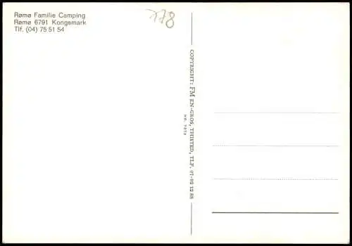 Postcard Röm Rømø Campingplatz (Luftaufnahme) 1980