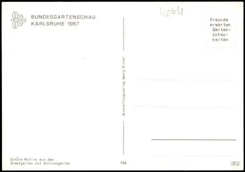 Karlsruhe Mehrbildkarte Ansichten von der Bundesgartenschau 1967