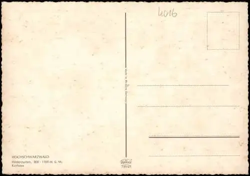 Ansichtskarte Hinterzarten Kurhaus HOTEL HOCHSCHWARZWALD 1970