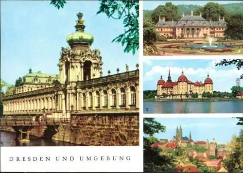 Dresden Zwinger - Kronentor, Schloss Pillnitz - Bergpalais, Schloss Moritzburg - Barockmuseum, Meissen 1975