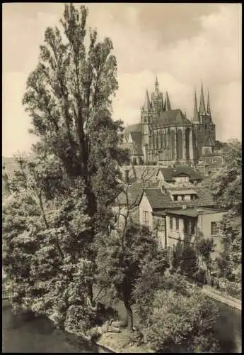 Ansichtskarte Erfurt Blick auf Dom und Severi 1962