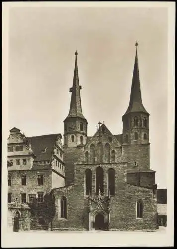 Ansichtskarte Merseburg Dom und Schloß von Westen 1950