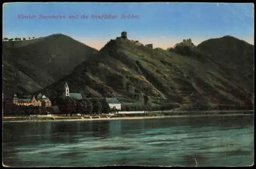 Kamp-Bornhofen Kloster Bornhofen die feindlichen Brüder am Rhein (Burgen) 1910