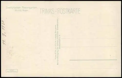 Ansichtskarte Zweibrücken Rosengarten 1926