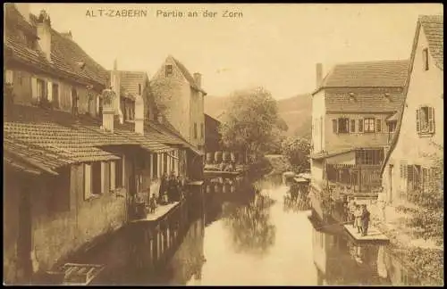 CPA Zabern Saverne Partie an der Zorn 1916