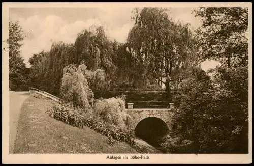 Ansichtskarte Berlin Anlagen im Bäke-Park 1930