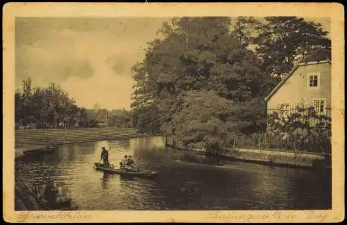 Ansichtskarte Burg (Spreewald) Landungsstelle in Burg 1928