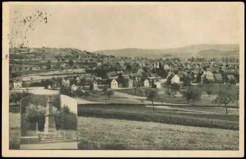 Ansichtskarte Thür b. Mayen 2 Bild Stadt u Denkmal 1957