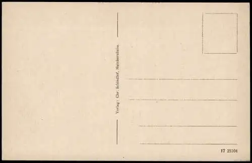 Ansichtskarte Mainbernheim Partie am Wassergraben 1918