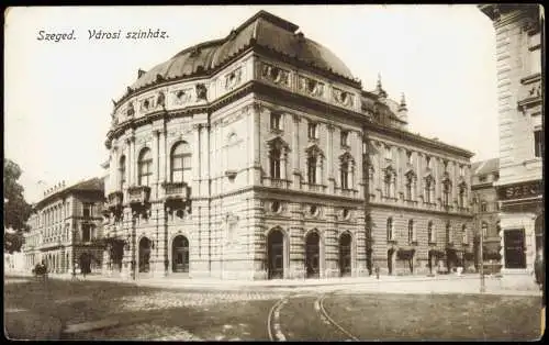 Szegedin Szeged | Сегедин Városi szinház. Straßenpartie 1918