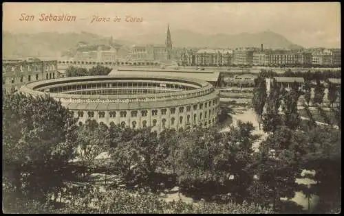 Postale San Sebastian Donostia / Donosti Stadt - Plaza de Toros 1911