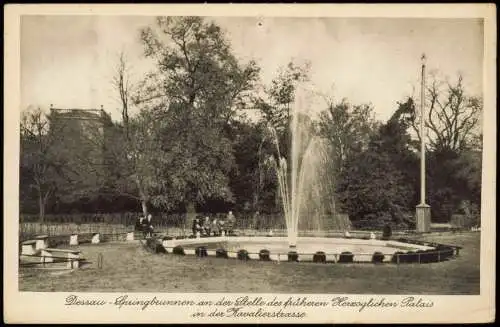 Dessau-Dessau-Roßlau Springbrunnen an in der Kavalierstrasse. 192