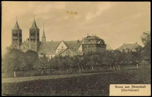 Ansichtskarte Ilbenstadt-Niddatal Stadtpartie Abtei 1926