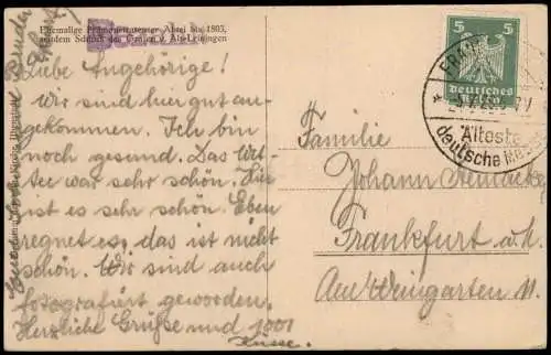 Ansichtskarte Ilbenstadt-Niddatal Stadtpartie Abtei 1926