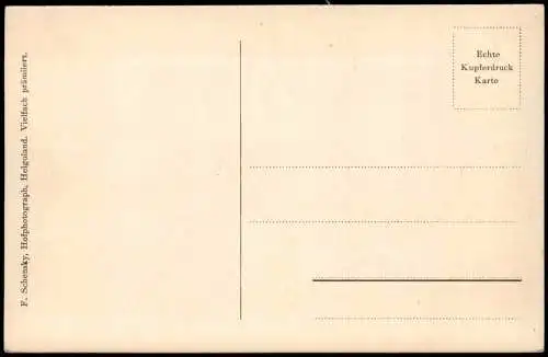 Ansichtskarte Helgoland (Insel) Brandung an der Düne 1924