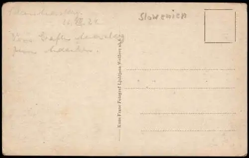 Postcard Turjak Turjac Schloß 1924  Slowenien Slowenia