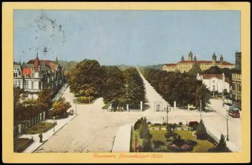 Ansichtskarte Hannover Herrenhäuser-Allee 1910