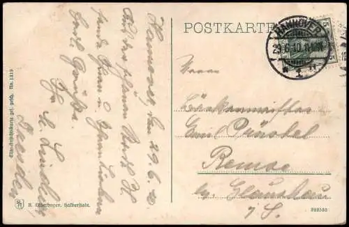 Ansichtskarte Hannover Herrenhäuser-Allee 1910