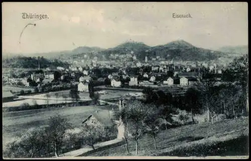 Ansichtskarte Eisenach Panorama-Ansicht 1911