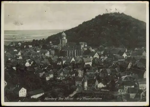 Ansichtskarte Homberg (Efze) Luftaufnahme 1930